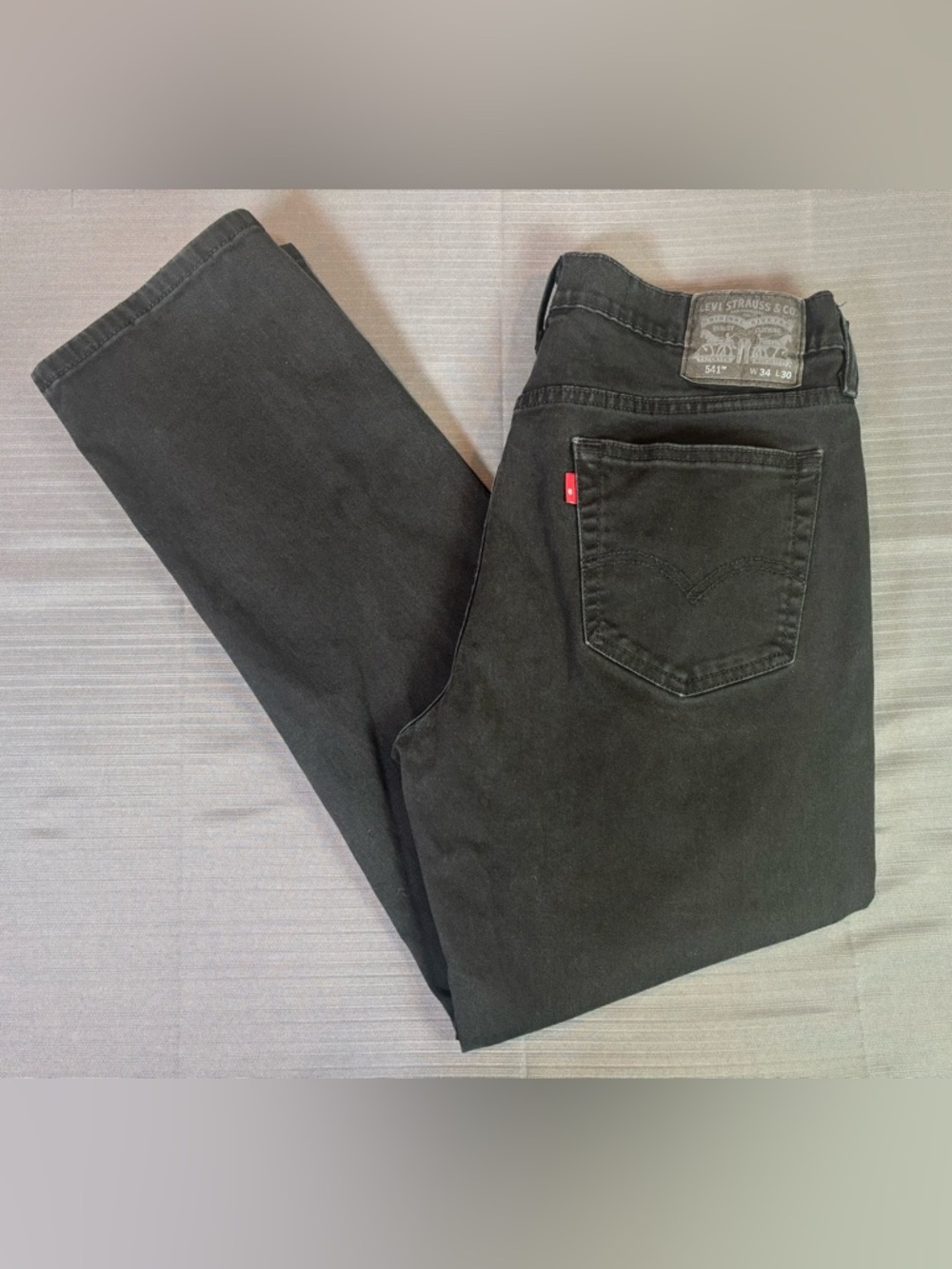 Levi’s 541 Athletic Taper Jeans Men’s 34x30 Black Stretch Denim Modern Fit